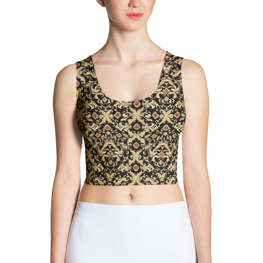 Noir Versailles on Crop Top — Front