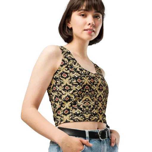 Noir Versailles on a Crop Top