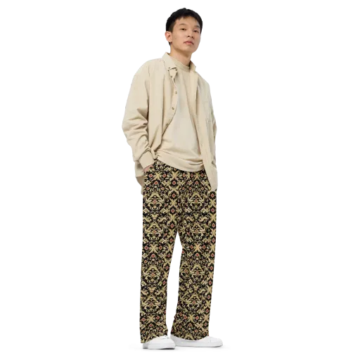 Noir Versailles on a Wide-Leg Pants