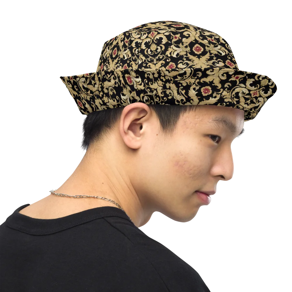 Noir Versailles on Reversible Bucket Hat — Right Outside