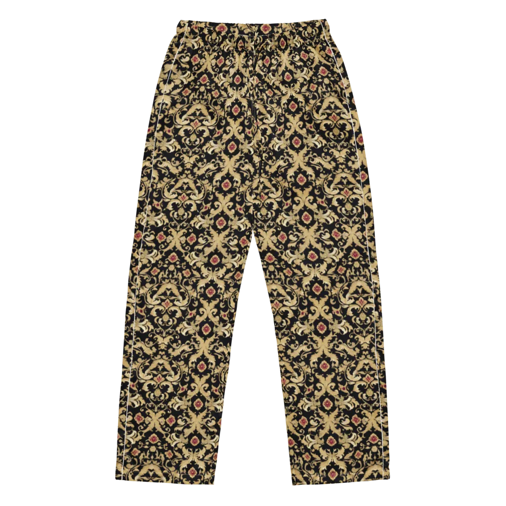 Noir Versailles on Women's Pajama Pants — Front