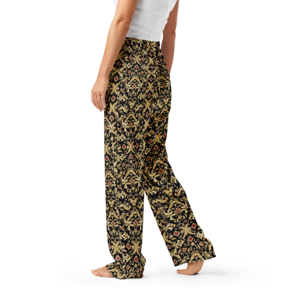 Noir Versailles on Women's Pajama Pants — Left