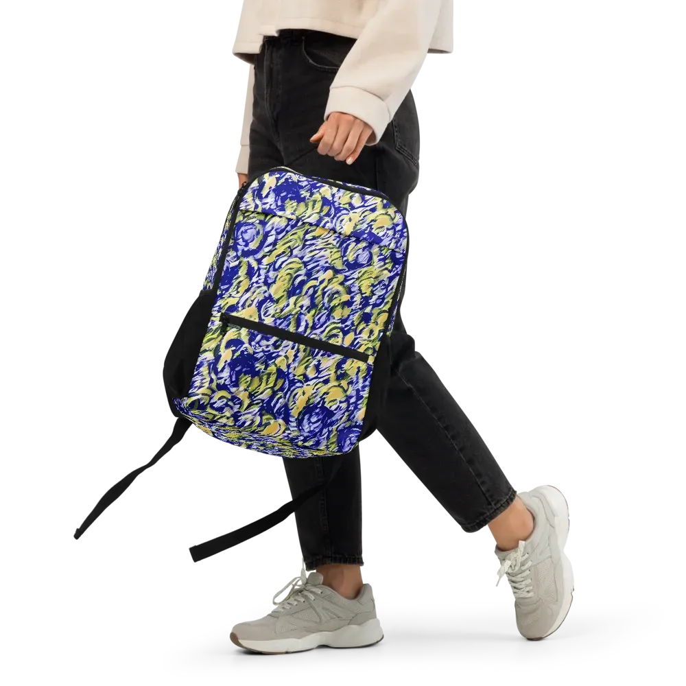 Cobalt Bloomstorm on Utility Backpack — Front