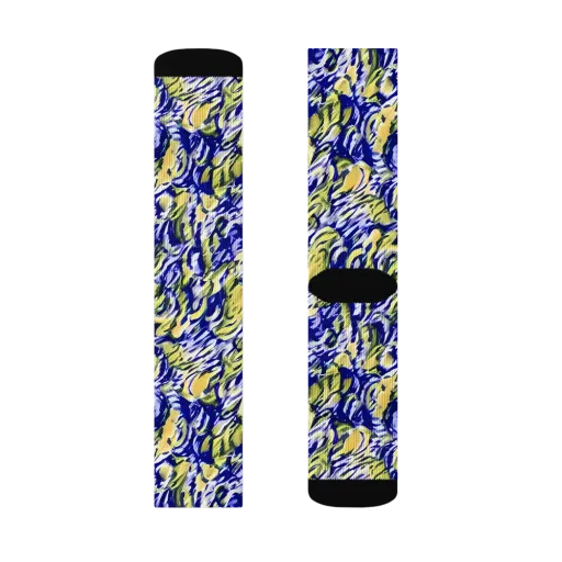 Cobalt Bloomstorm on a Socks