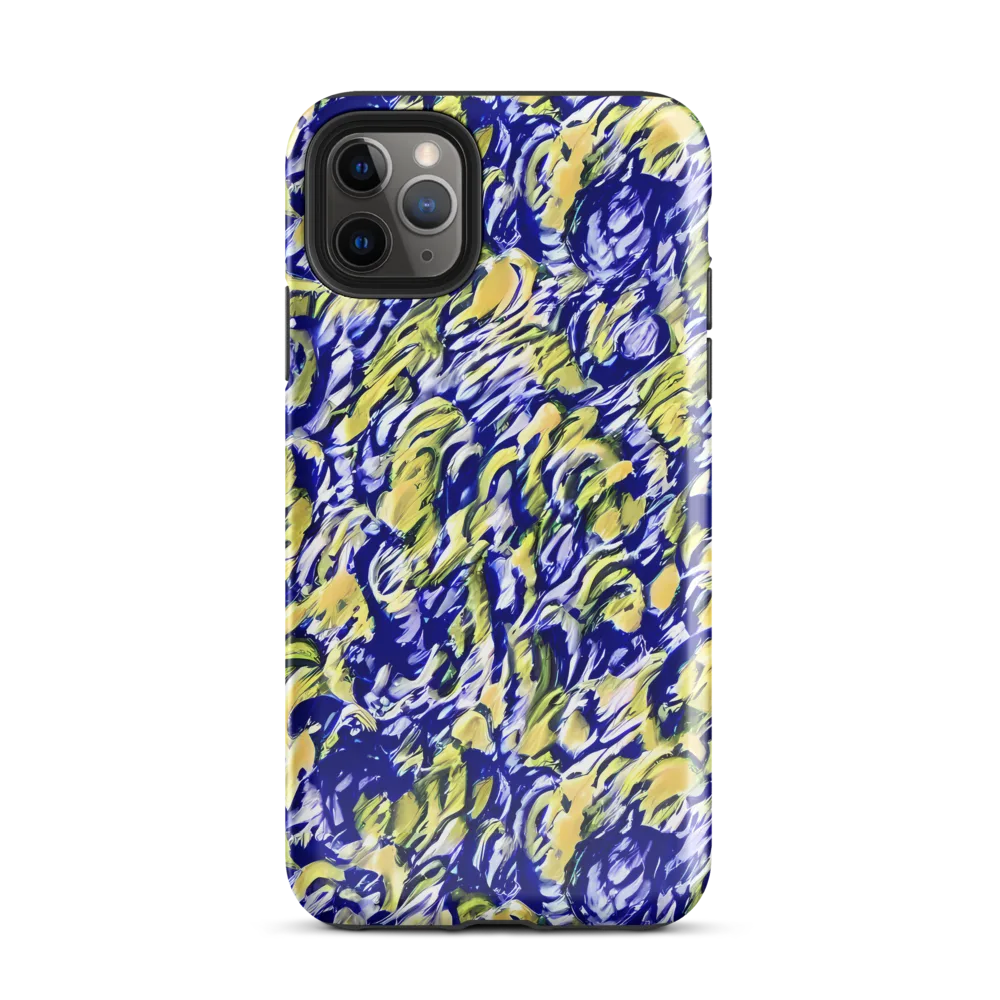 Cobalt Bloomstorm on Tough Case for iPhone® — Front