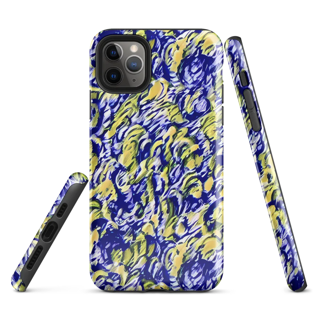 Cobalt Bloomstorm on Tough Case for iPhone® — Front