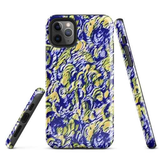 Cobalt Bloomstorm on a Tough Case for iPhone®
