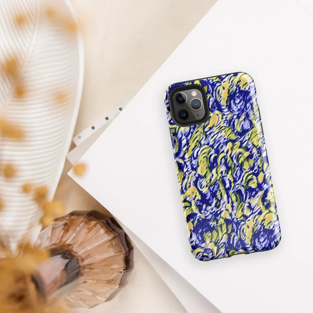 Cobalt Bloomstorm on Tough Case for iPhone® — Front