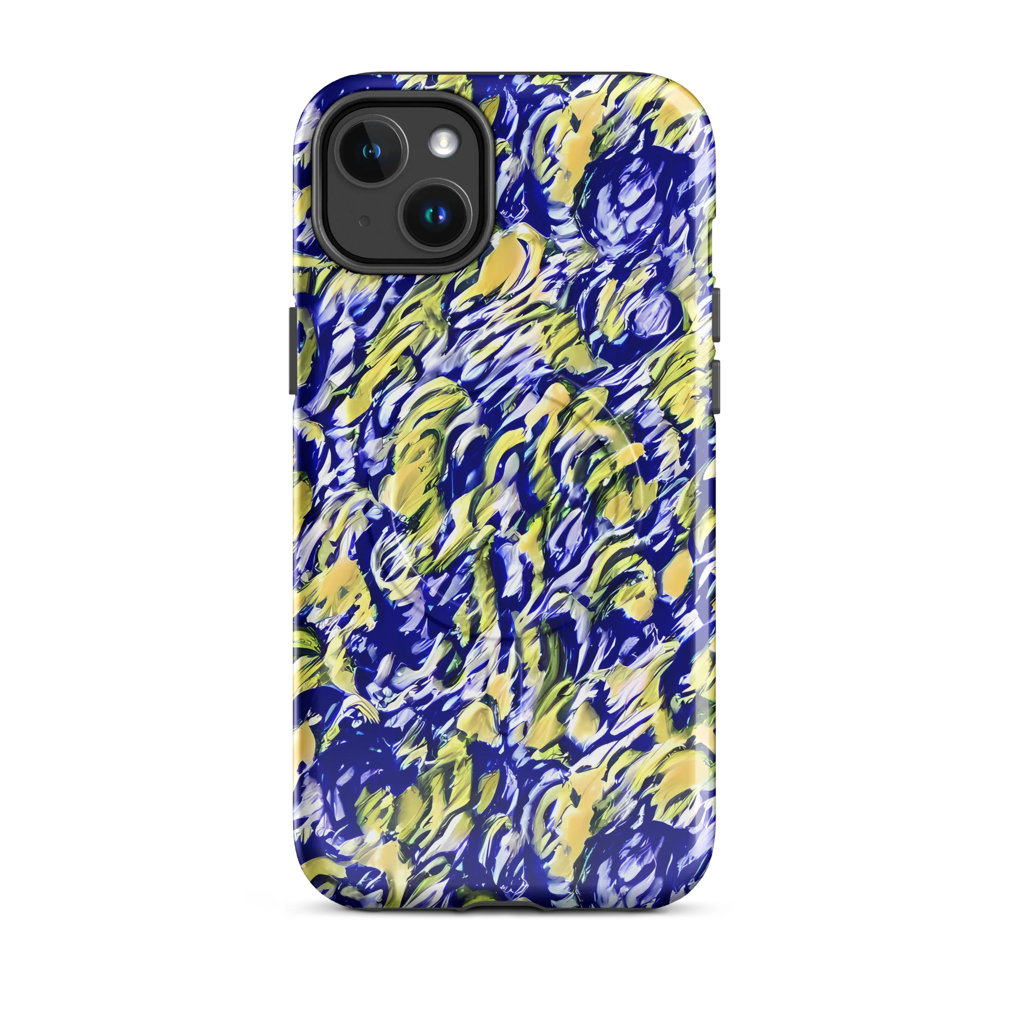 Cobalt Bloomstorm on MagSafe Tough Case for iPhone® — Front
