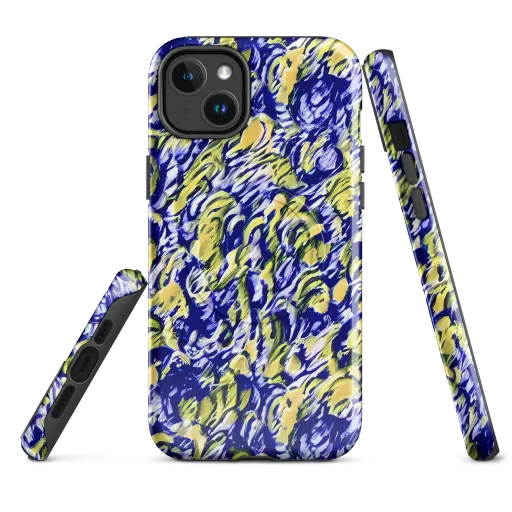 Cobalt Bloomstorm on a MagSafe Tough Case for iPhone®