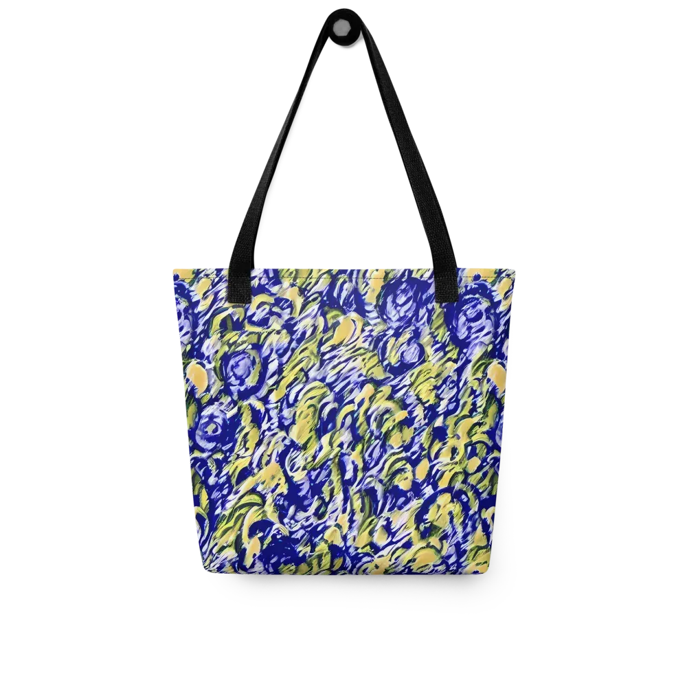 Cobalt Bloomstorm on Tote Bag — Front