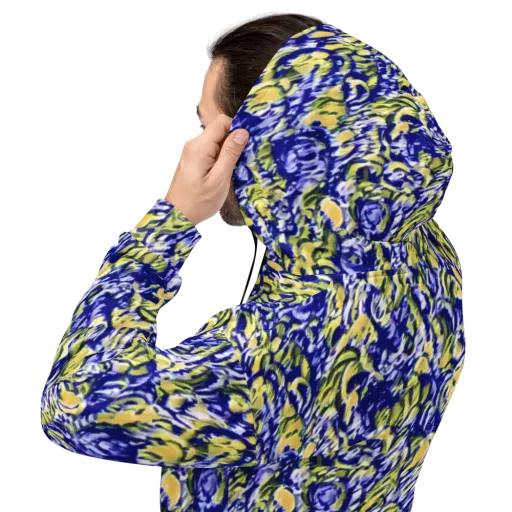 Cobalt Bloomstorm on a Hoodie