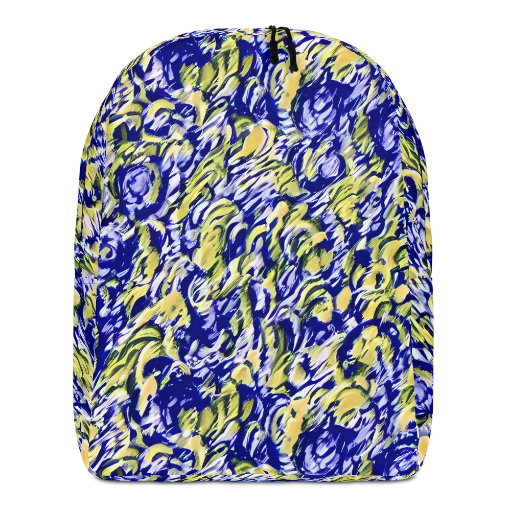 Cobalt Bloomstorm on Minimalist Backpack — Front