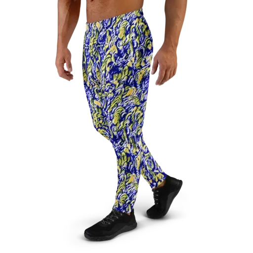 Cobalt Bloomstorm on a Men's Joggers
