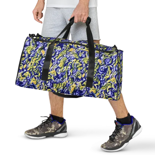 Cobalt Bloomstorm on a Duffle Bag