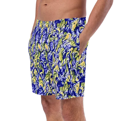 Cobalt Bloomstorm on a Swim Trunks