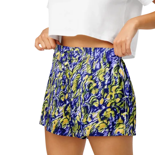 Cobalt Bloomstorm on a Women's Pajama Shorts