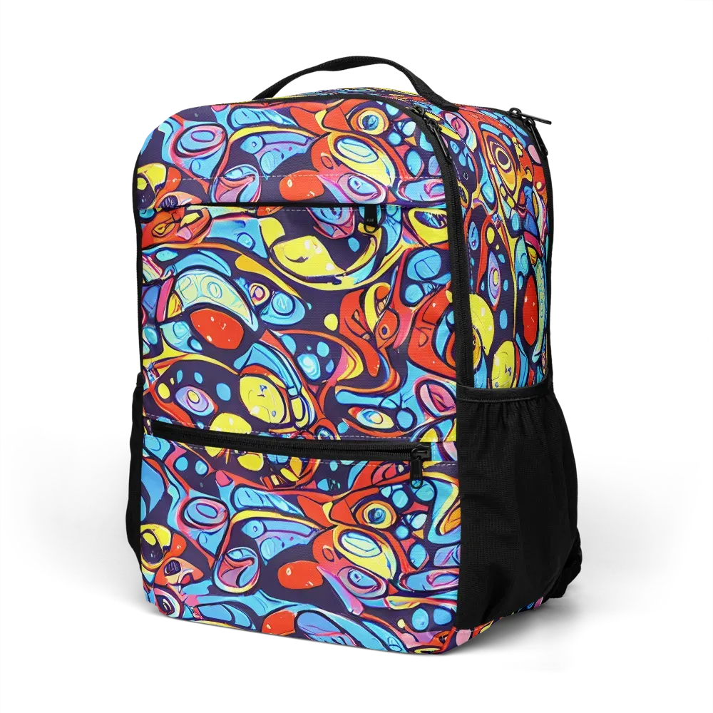 Neon Biomorph on Utility Backpack — Left Front