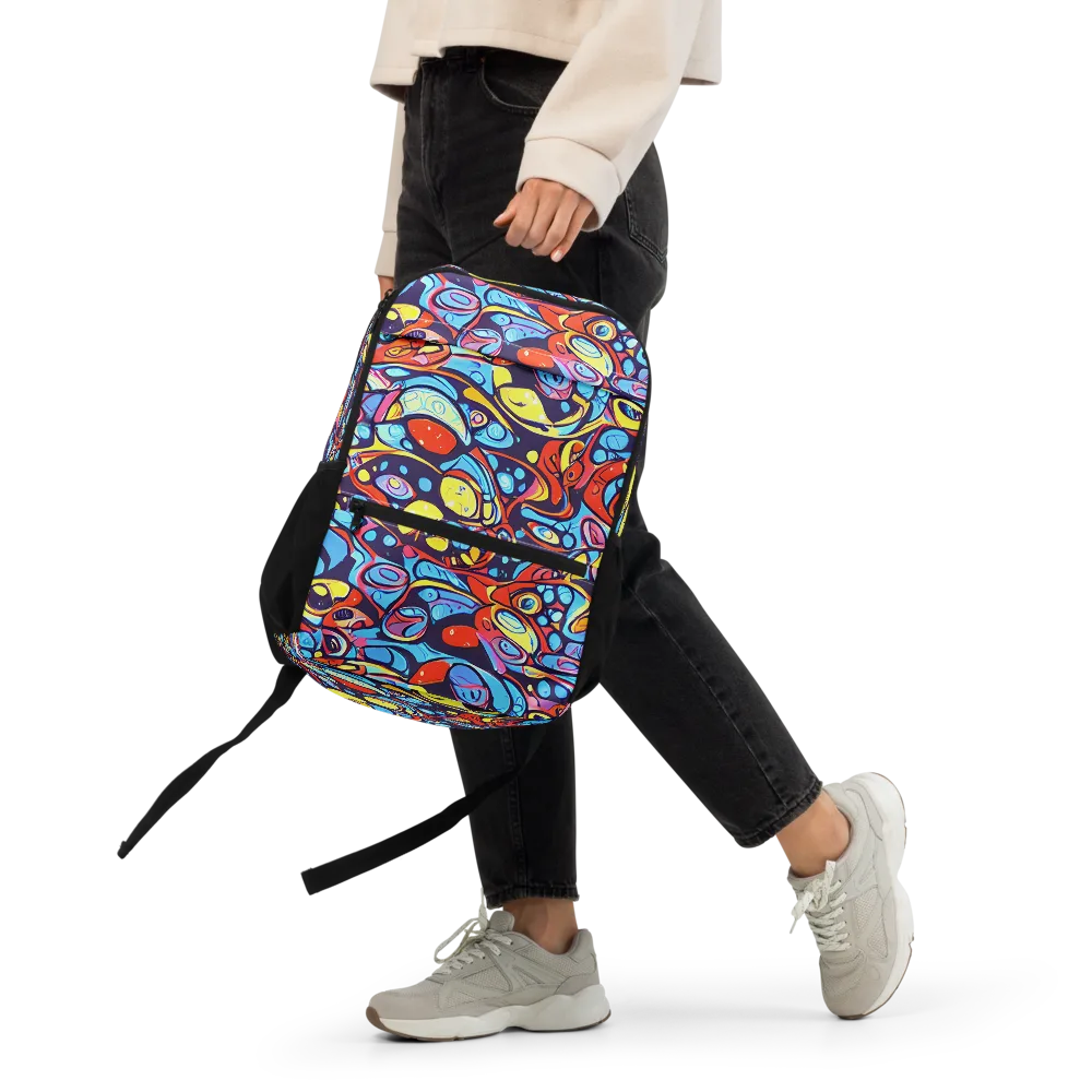 Neon Biomorph on Utility Backpack — Front