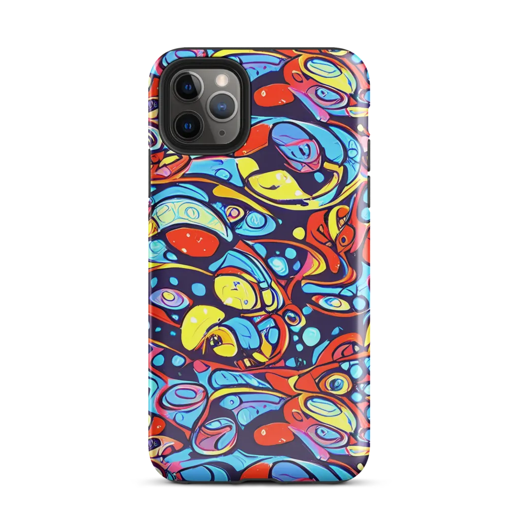 Neon Biomorph on Tough Case for iPhone® — Front