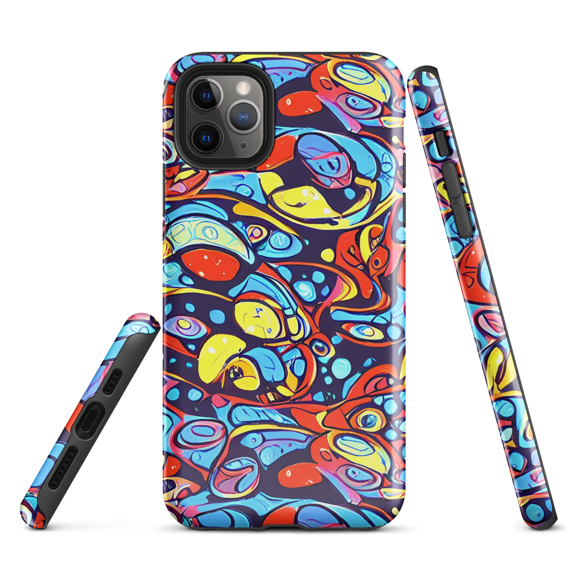 Neon Biomorph on Tough Case for iPhone® — Front