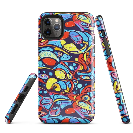 Neon Biomorph on a Tough Case for iPhone®