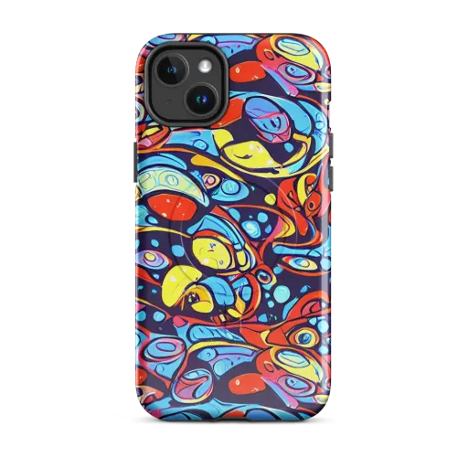 Neon Biomorph on a MagSafe Tough Case for iPhone®