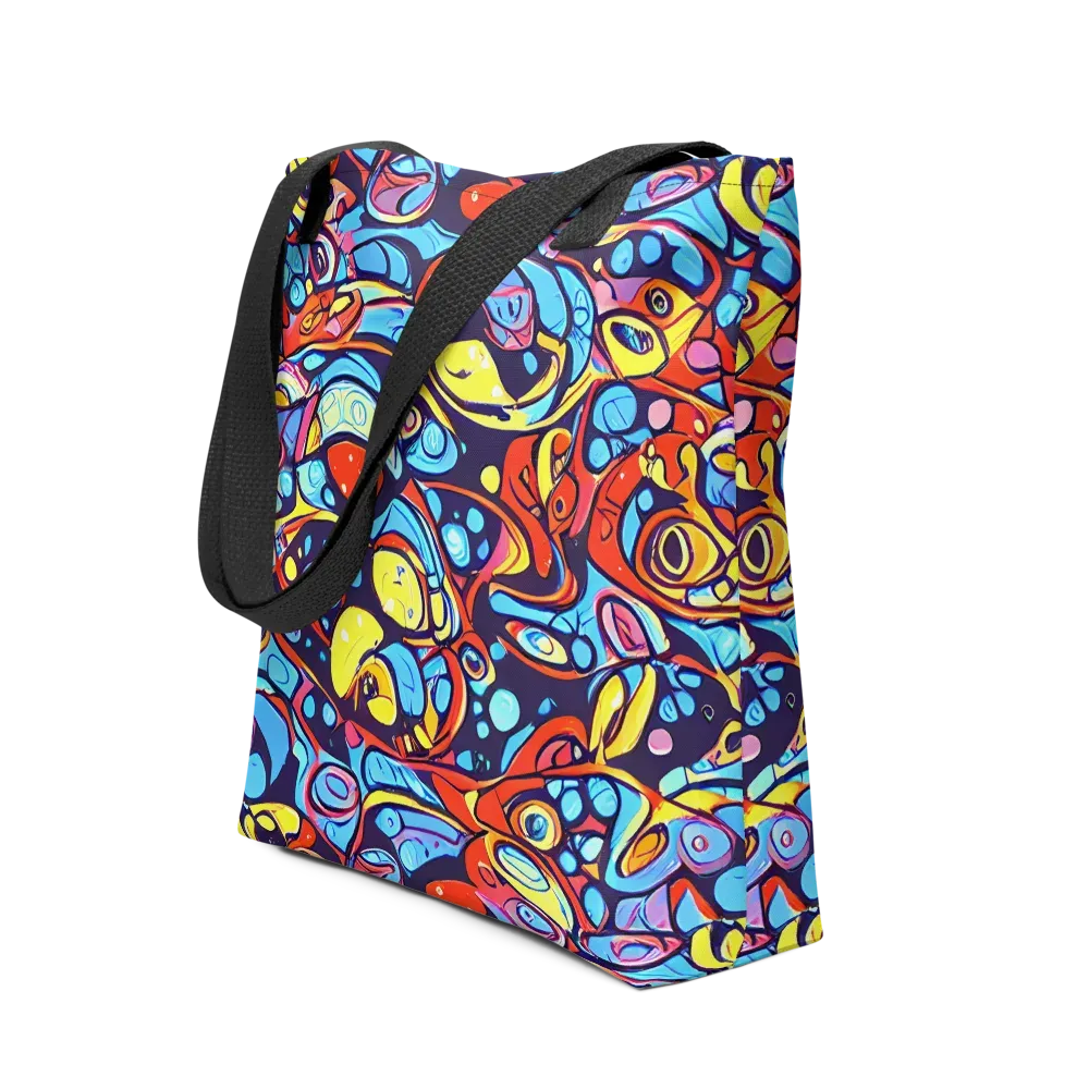 Neon Biomorph on Tote Bag — Front