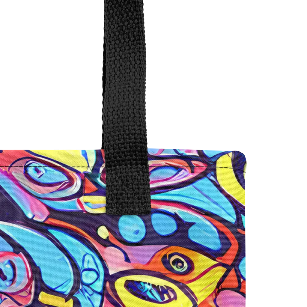 Neon Biomorph on Tote Bag — Product details