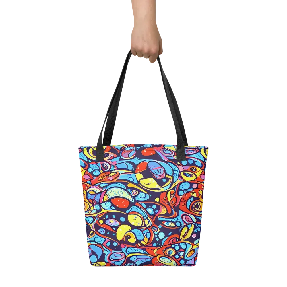 Neon Biomorph on Tote Bag — Front