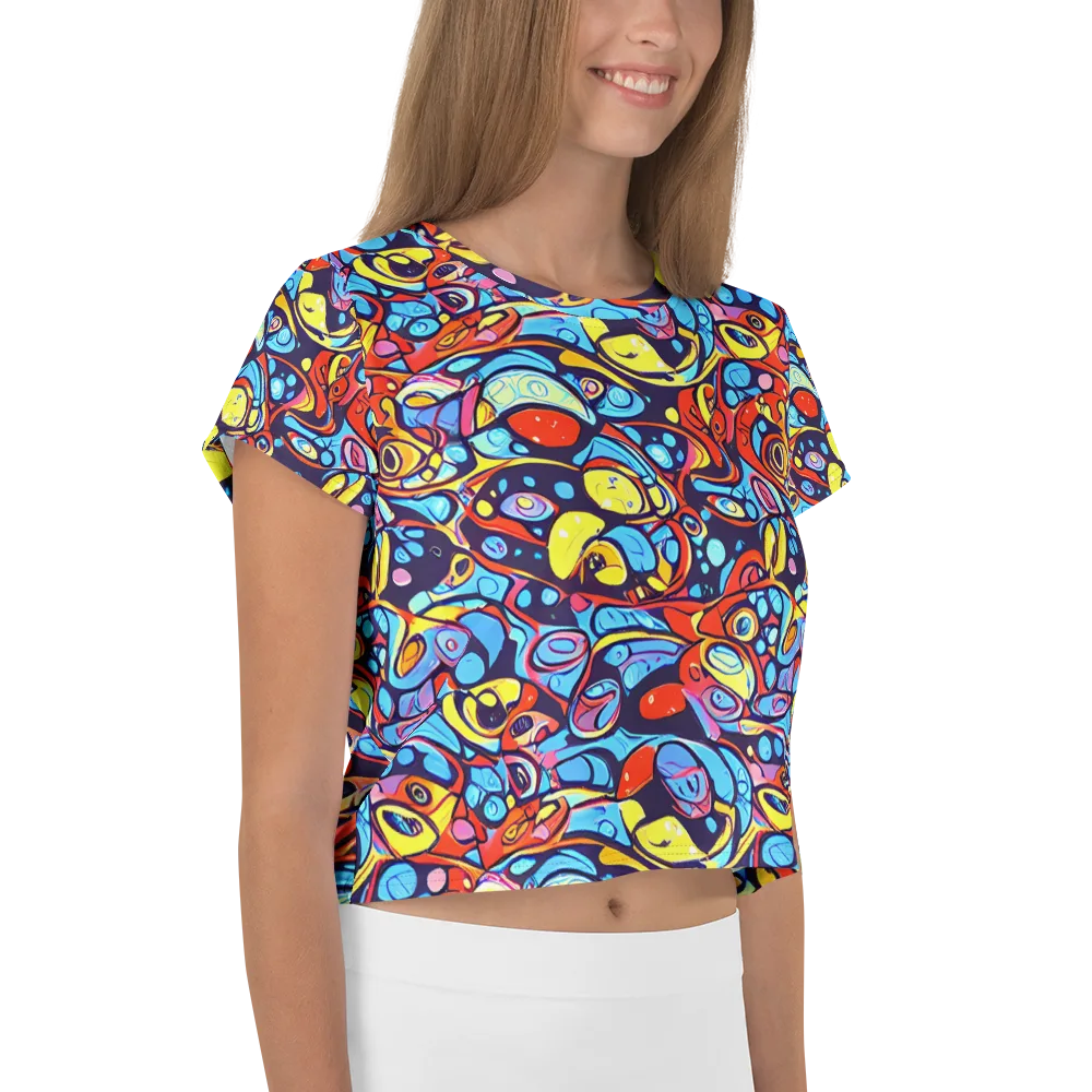 Neon Biomorph on Crop Tee — Right