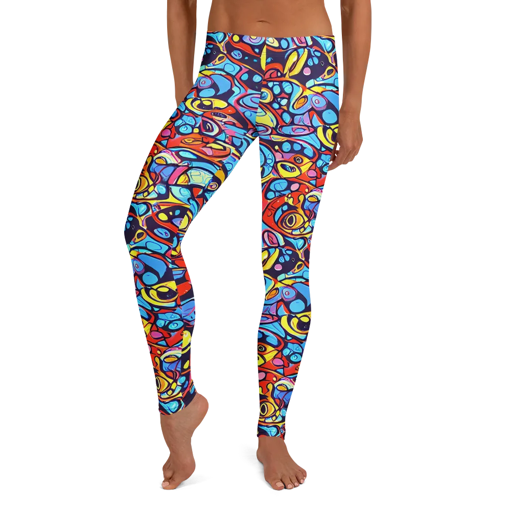 Neon Biomorph on Leggings — Front