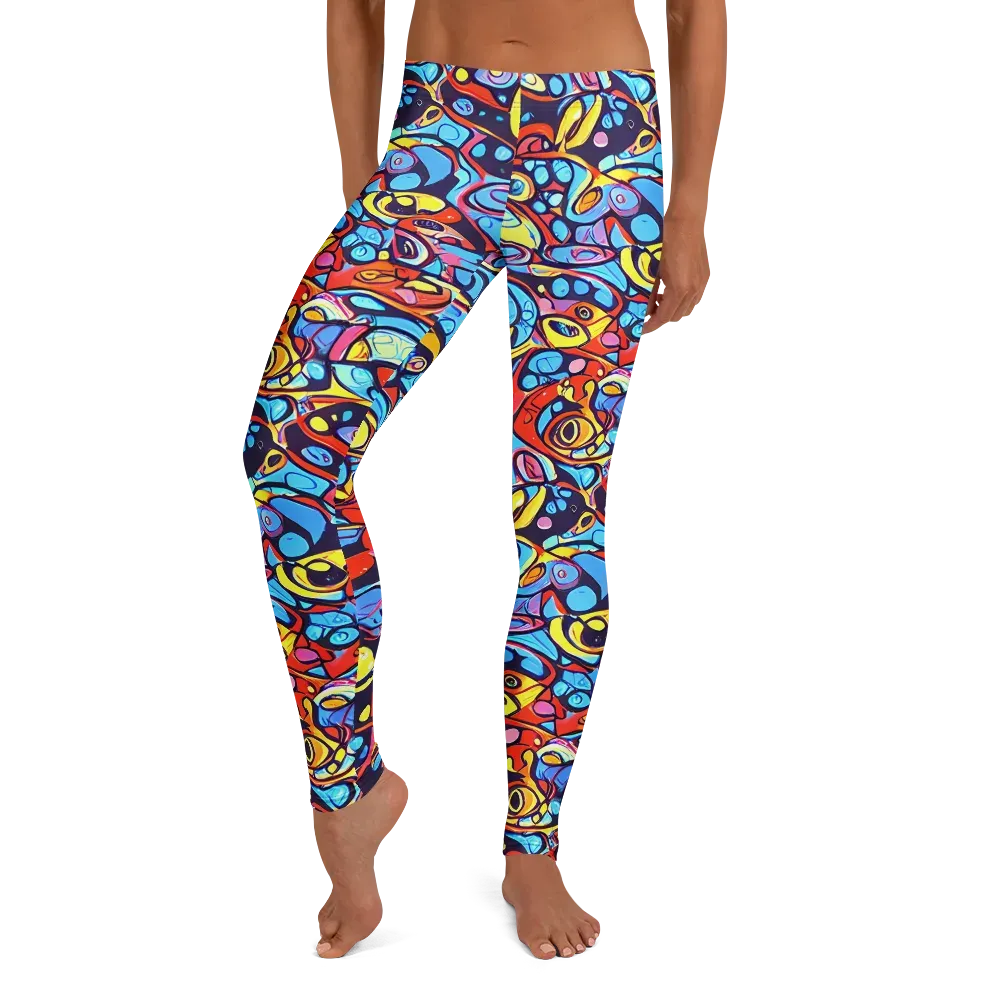 Neon Biomorph on Leggings — Front