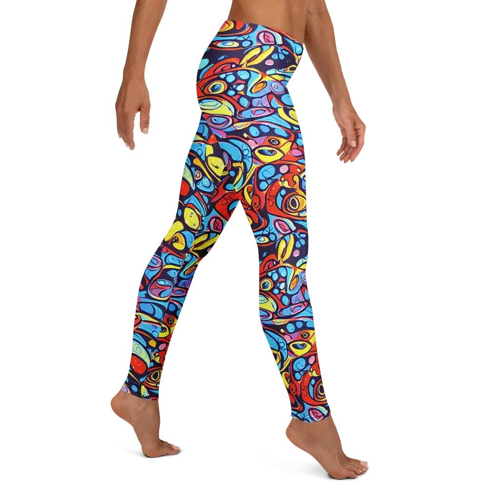 Neon Biomorph on Leggings — Right