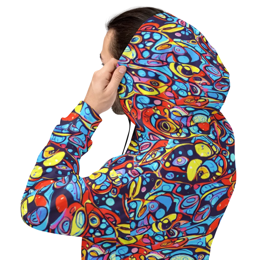 Neon Biomorph on Hoodie — Back