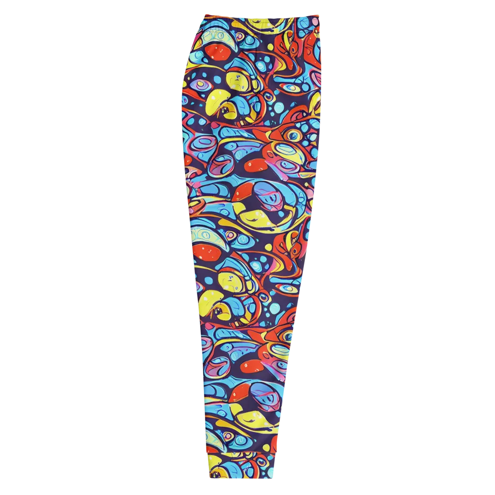 Neon Biomorph on Men's Joggers — Right