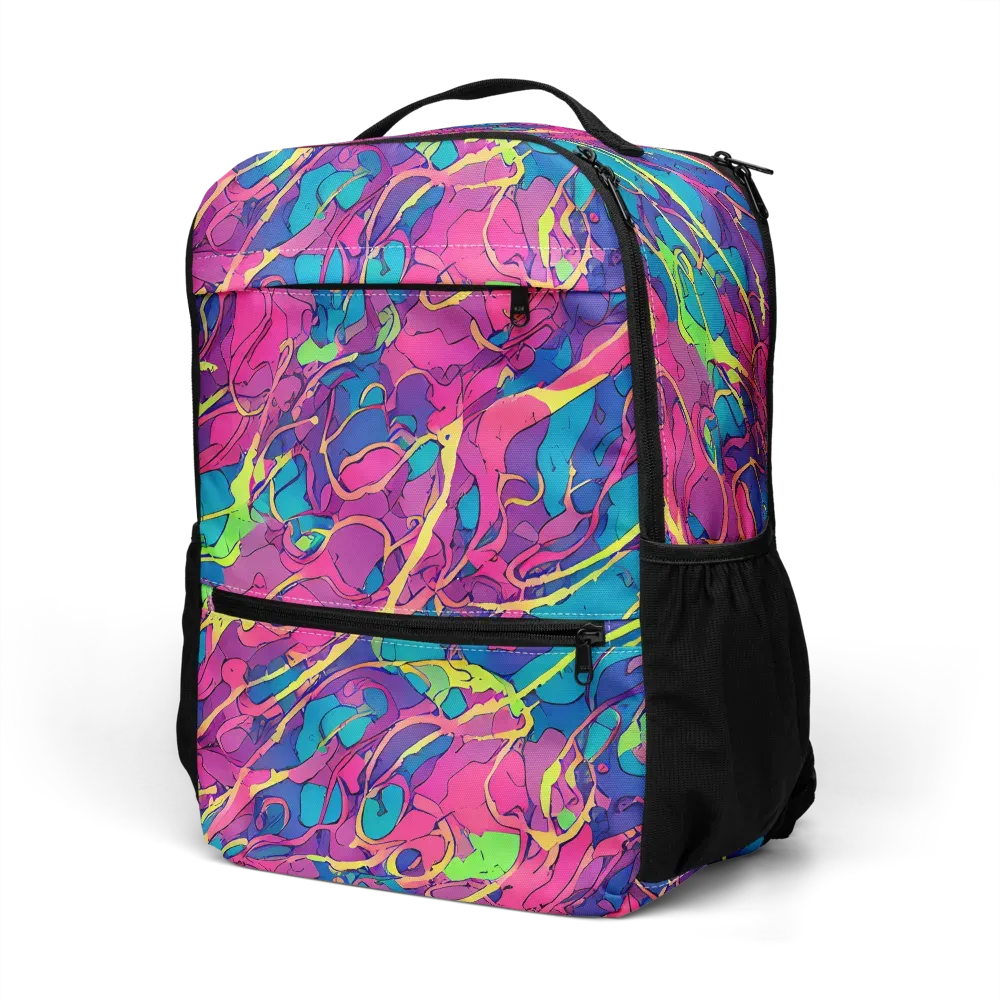 Magenta Velocity on Utility Backpack — Left Front