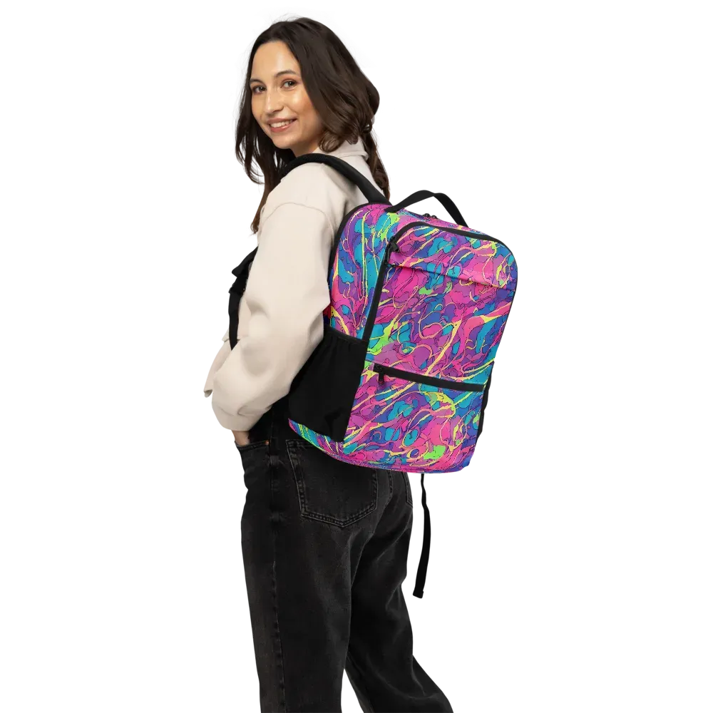 Magenta Velocity on Utility Backpack — Back
