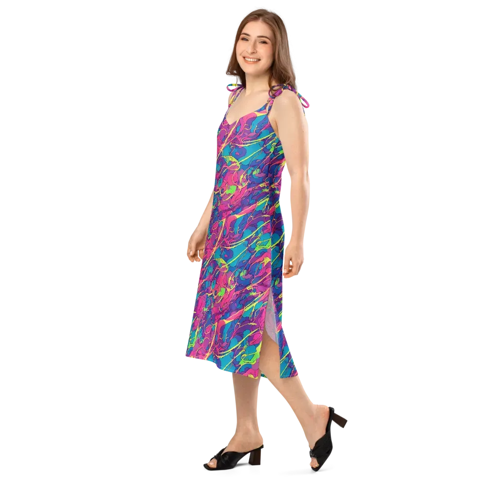 Magenta Velocity on Slip Dress — Left Front