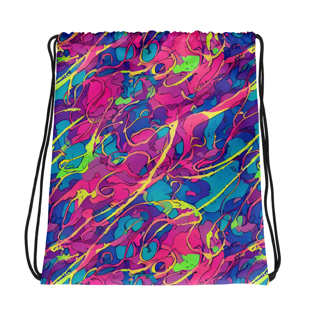 Magenta Velocity on Drawstring Bag — Photo