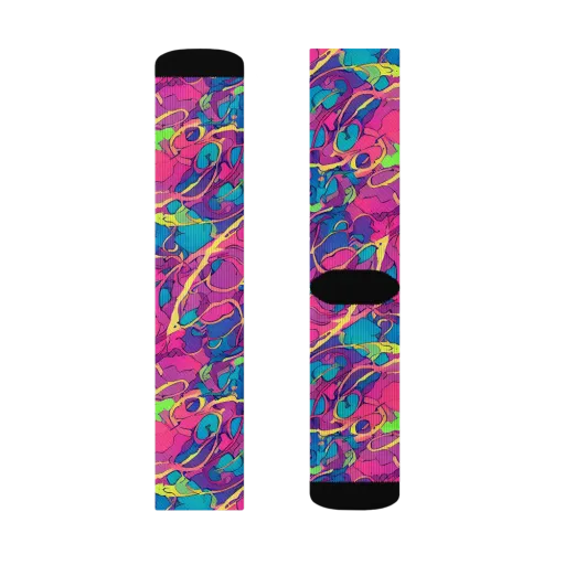 Magenta Velocity on a Socks