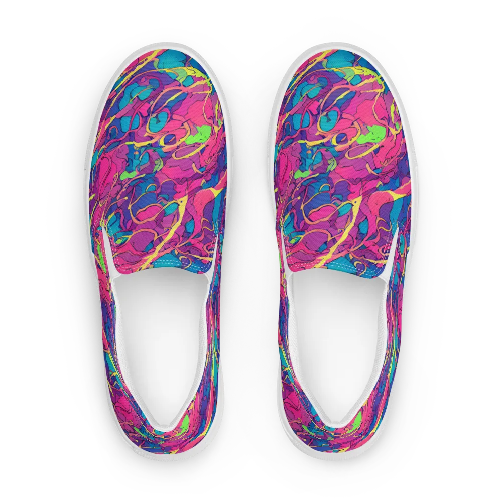 Magenta Velocity on Women's Slip-On Canvas Shoes — Front