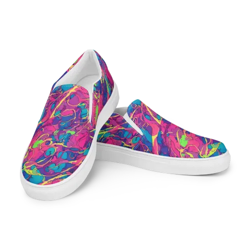 Magenta Velocity on a Women's Slip-On Canvas Shoes