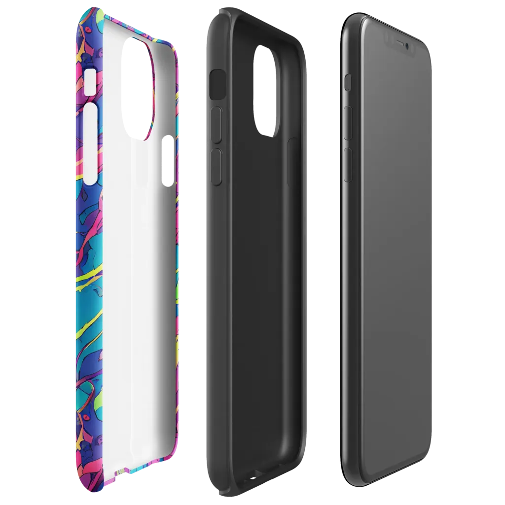 Magenta Velocity on Tough Case for iPhone® — Right