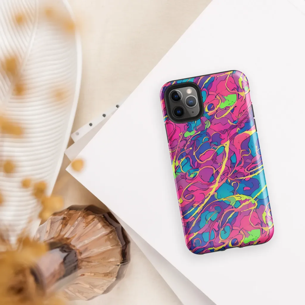 Magenta Velocity on Tough Case for iPhone® — Front