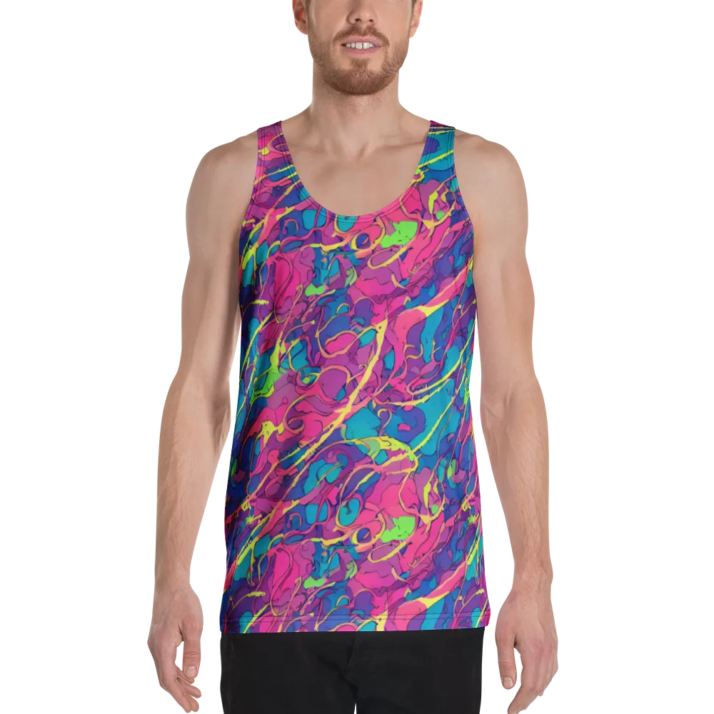 Magenta Velocity on Men's Tank Top — Front