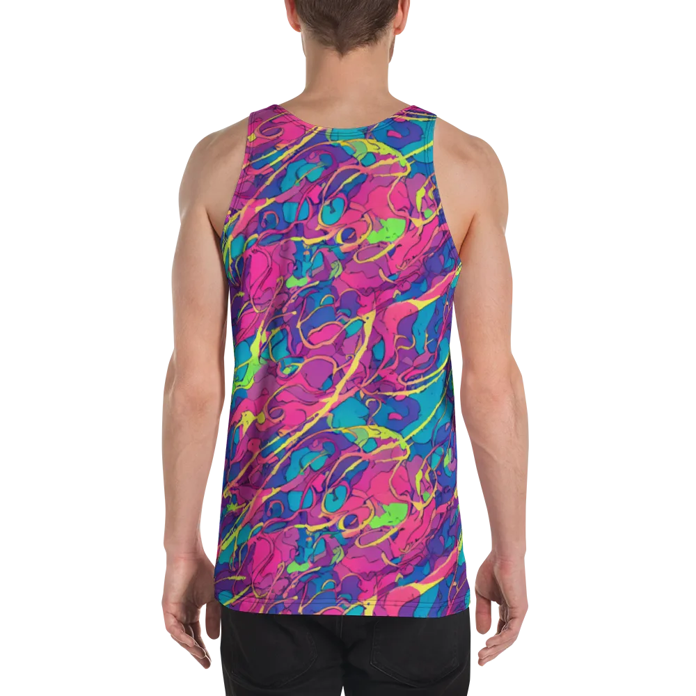 Magenta Velocity on Men's Tank Top — Back