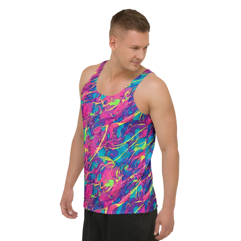 Magenta Velocity on Men's Tank Top — Left Front