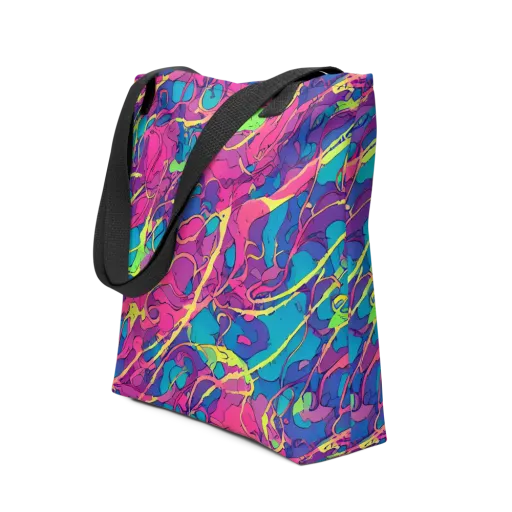Magenta Velocity on a Tote Bag