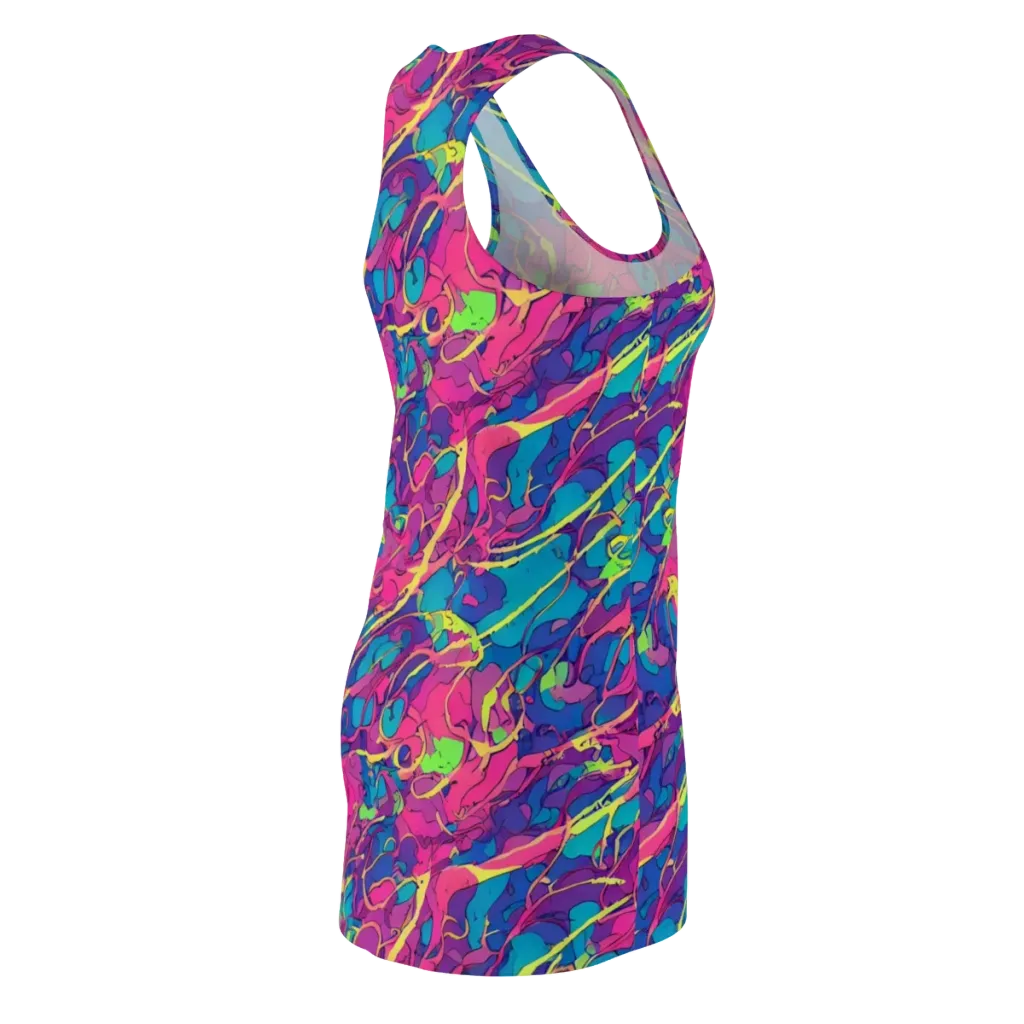 Magenta Velocity on Racerback Dress — Back Side